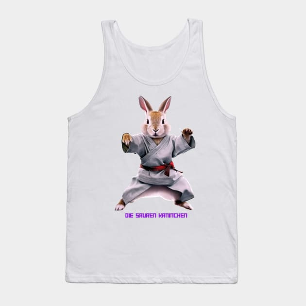 German Karate Rabbit Tank Top by RU - Tees 